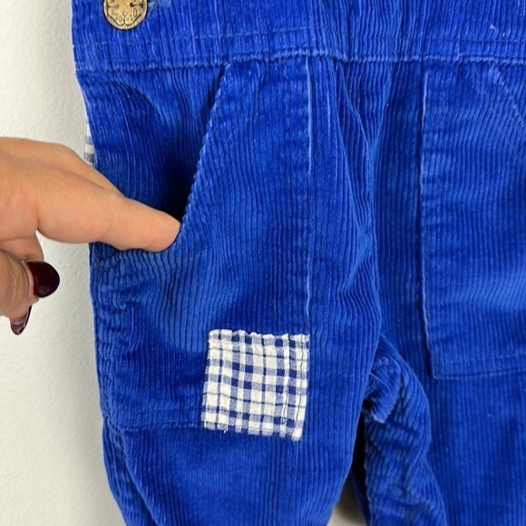 Vintage OshKosh B’gosh Vestbak Blue Corduroy Overalls 3-6 M - Picture 4 of 14